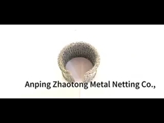 Telaio in acciaio inossidabile a maglia, in rotoli, taglia personalizzata, giallo argento