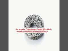 Griglia di filo a maglia compressa rettangolare La migliore soluzione per l'efficienza del filtraggio