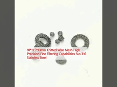 18*11.5*10mm Maglia di filo a maglia ad alta precisione Capacità di filtraggio fine Sus 316 acciaio inossidabile