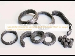 Buona resistenza al filtro Maglia di filo a maglia compressa per filtro liquido di 14 x 10 mm di diametro