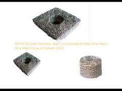 OEM delle guarnizioni di scarico della rete metallica tricottata compressa dell'acciaio inossidabile di 100*41*25.6mm