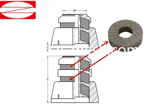larghezza 300mm della rete metallica tricottata dell'acciaio inossidabile del diametro di 0.05-0.5mm con buona penetrabilità