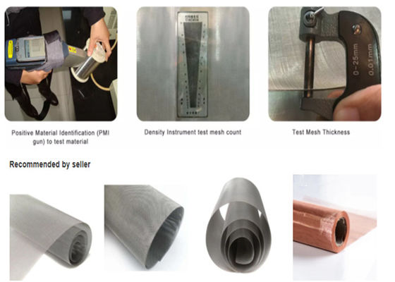 Cavo ultra fine Mesh Rounded 316L 100μm di acciaio inossidabile di 100 micron