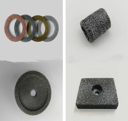 Spessore 10 mm Maglia di acciaio inossidabile a maglia compressa per l'industria chimica
