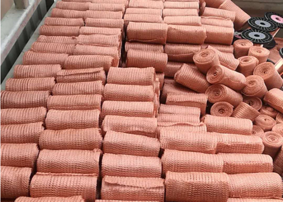 8mm SS304 hanno tricottato la resistenza ad alta temperatura del ODM di Mesh Fabric 800 gradi