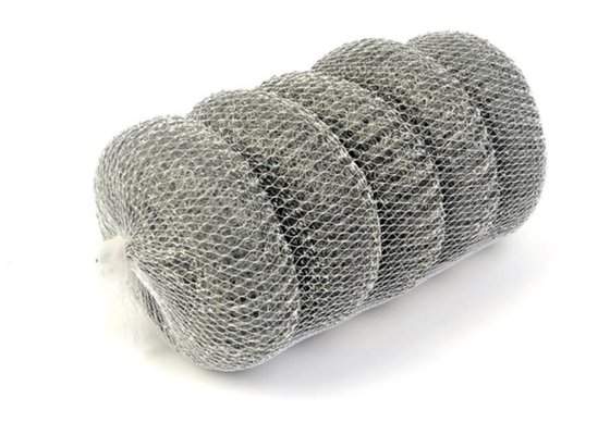 palla di pulizia della cucina di 5pcs 20Gram, OEM galvanizzato di acciaio inossidabile Mesh Scourer