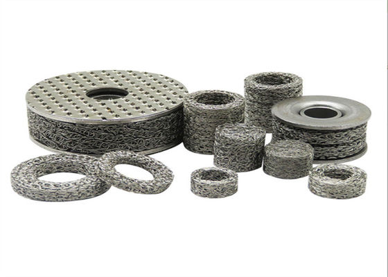 10-200mm Dia Compresso Tessuto di filo di tessuto a maglia per applicazioni di filtrazione pesante