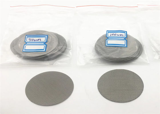 Cavo ultra fine Mesh Rounded 316L 100μm di acciaio inossidabile di 100 micron