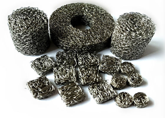 La forma quadrata ha compresso tricottato rete il cavo Mesh Filter di acciaio inossidabile 316 di 80mm