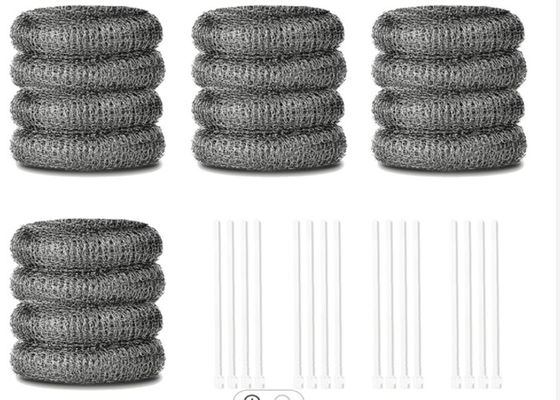 Il giro galvanizzato di acciaio inossidabile Mesh Scourer 10g 15g modella la forte capacità di pulizia