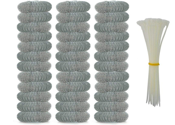 palla di pulizia di acciaio inossidabile 7.5g di 2*6cm/impianto di lavaggio d'argento della cucina del metallo