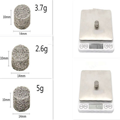 Cavo tricottato schiuma cilindrica Mesh Filter Thickness del diametro 18.3mm 31mm