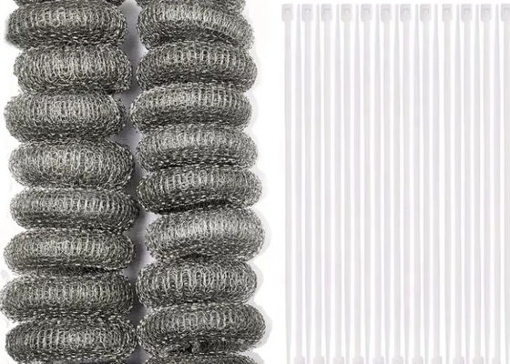 2.5CM Rulli di maglia in acciaio inossidabile per schermi