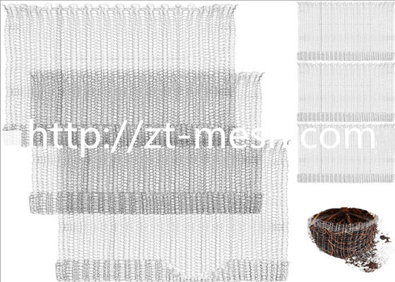 Diametro tricottato d'argento della maglia metallica della rete metallica dell'acciaio inossidabile 0.23mm per l'industria automobilistica