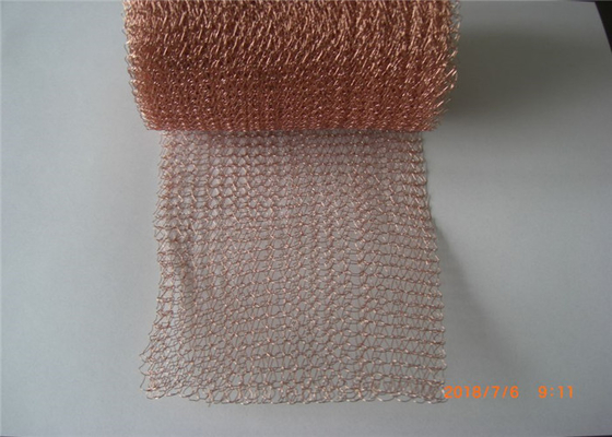 La maglia tricottata di rame riutilizzabile SS304 SS316 appiattisce/forma ondulata 0.5mm
