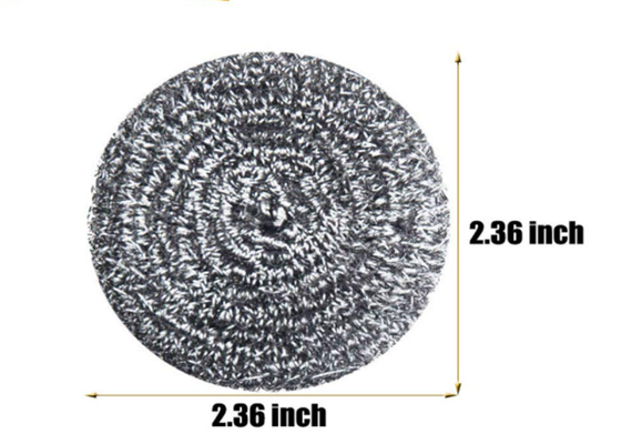 palla di pulizia di acciaio inossidabile 7.5g di 2*6cm/impianto di lavaggio d'argento della cucina del metallo